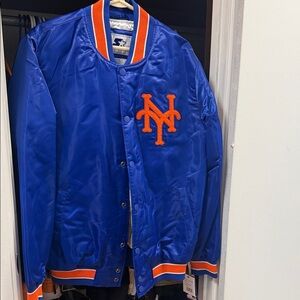 STARTER Men's New York Mets satin jacket. New with tags. Large.
